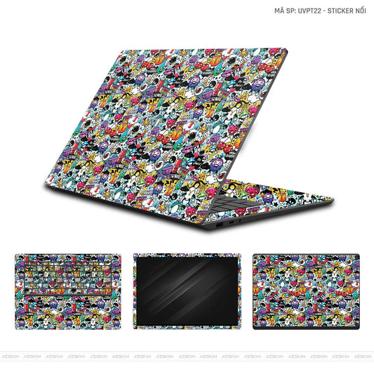 Dán Skin Laptop Xiaomi Vân Nổi Sticker 06 | UVPT22
