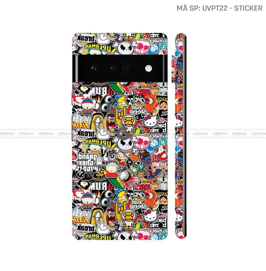 Dán Skin Google Pixel 6 Series Vân Sticker 01 | UVPT22