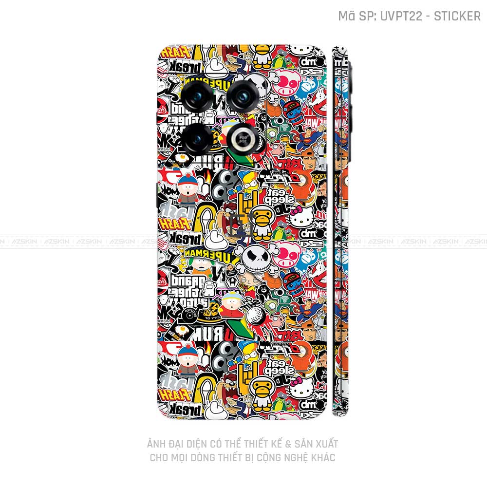 Dán Skin Oneplus 10 Series Vân Sticker 01 | UVPT22 – AZSKIN.VN