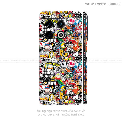 Dán Skin Oneplus 10 Series Vân Sticker 01 | UVPT22