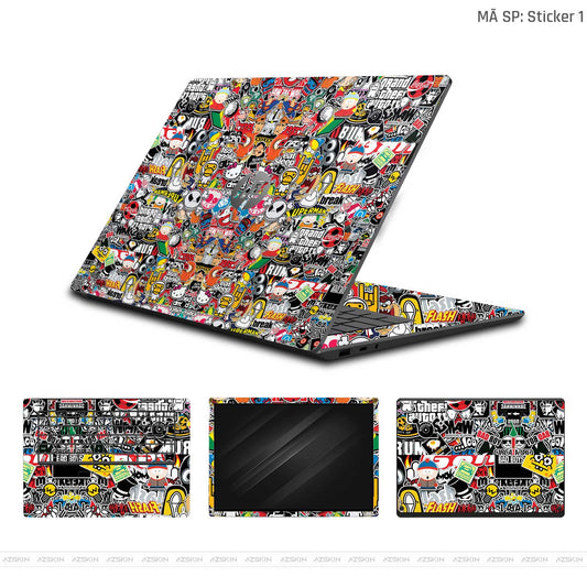 Dán Skin Laptop HP Vân Nổi Sticker 01 | UVPT22