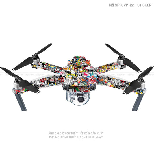 Dán Skin Flycam Vân Nổi Sticker 01 | UVPT22