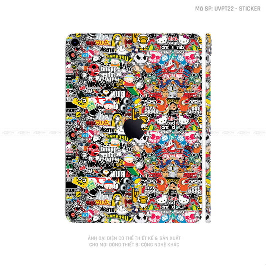 Dán Skin IPad Mini Series Vân Sticker 01 | UVPT22