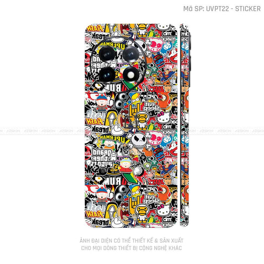 Dán Skin Oneplus 11 Series Vân Sticker 01 | UVPT22