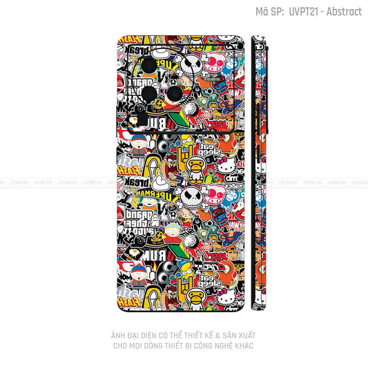 Dán Skin Vivo X Series Vân Sticker 01 | UVPT22