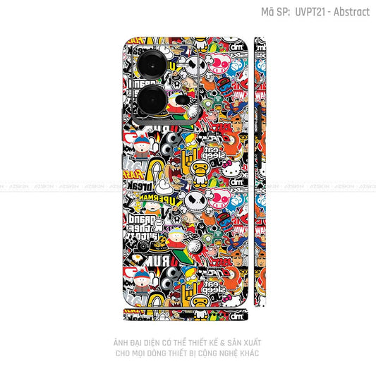 Dán Skin Vivo V Series Vân Sticker 01 | UVPT22