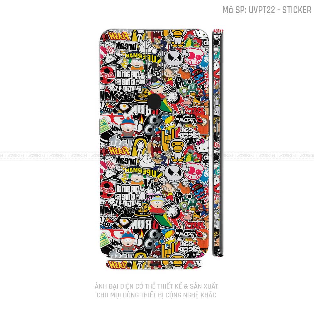 Miếng Dán Skin Điện Thoại OPPO F Series Vân Sticker 01 | UVPT22