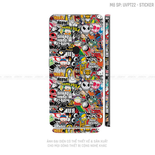 Miếng Dán Skin Điện Thoại OPPO F Series Vân Sticker 01 | UVPT22