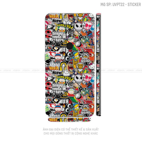 Miếng Dán Skin Điện Thoại OPPO F Series Vân Sticker 01 | UVPT22