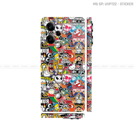 Dán Skin Xiaomi Redmi Note 12 Series Vân Nổi Sticker 01 | UVPT22