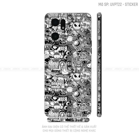 Miếng Dán Skin Điện Thoại OPPO Find X Series Vân Nổi Sticker 02 | UVPT22