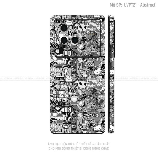 Dán Skin Vivo X Series Vân Sticker 02 | UVPT22