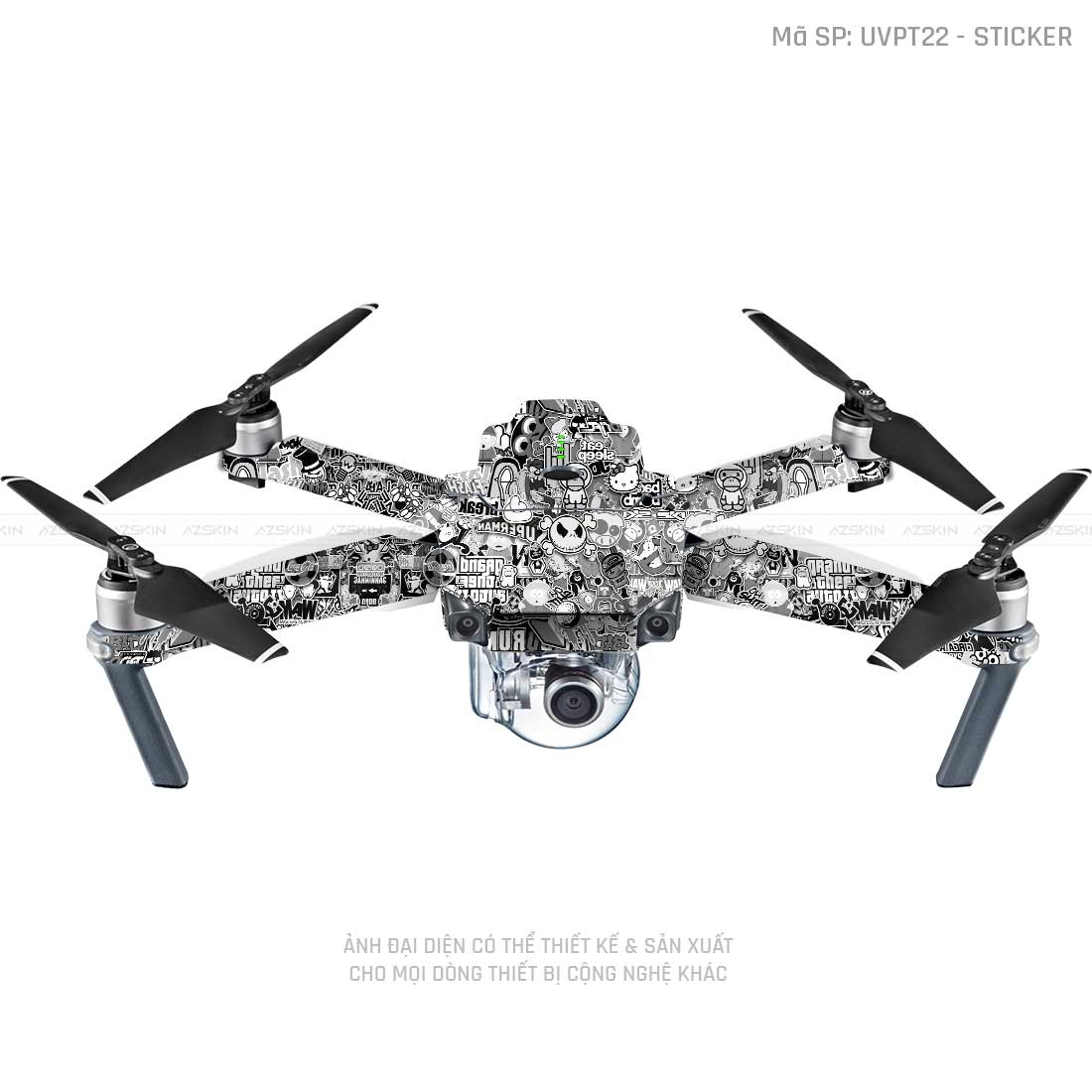 Dán Skin Flycam Vân Nổi Sticker 02 | UVPT22
