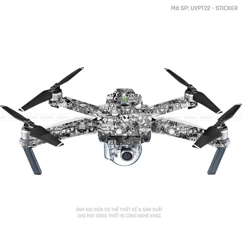 Dán Skin Flycam Vân Nổi Sticker 02 | UVPT22