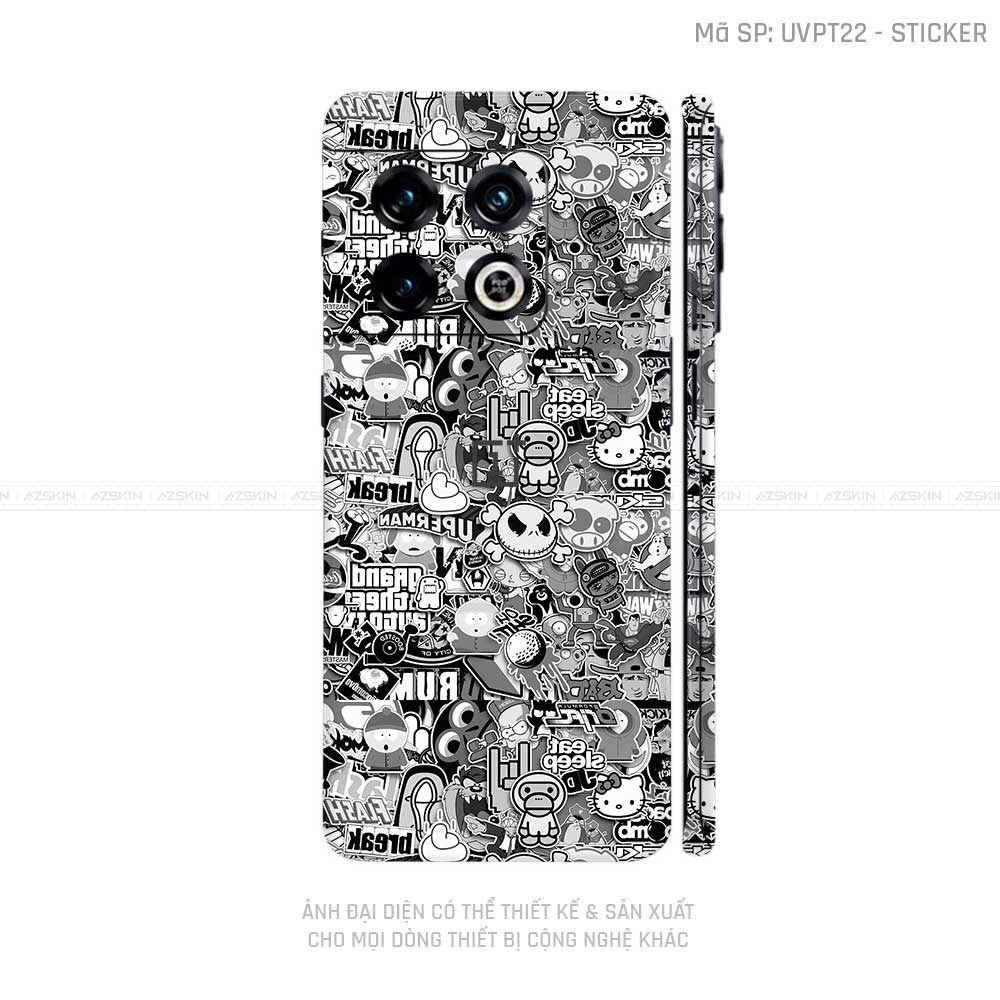 Dán Skin Oneplus 10 Series Vân Sticker 02 | UVPT22