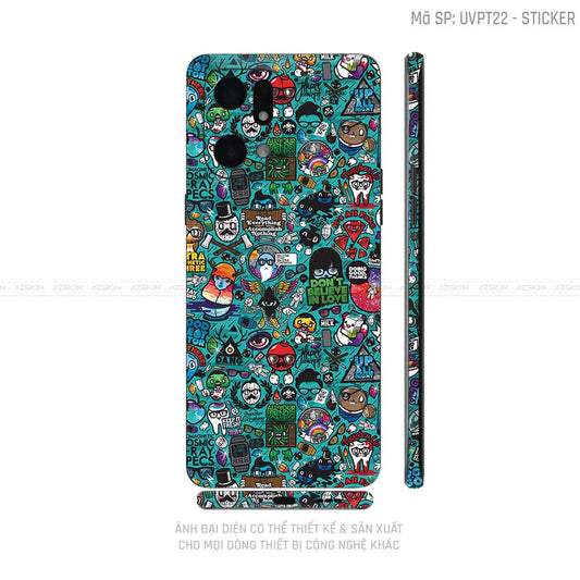 Miếng Dán Skin Điện Thoại OPPO Find X Series Vân Nổi Sticker 03 | UVPT22