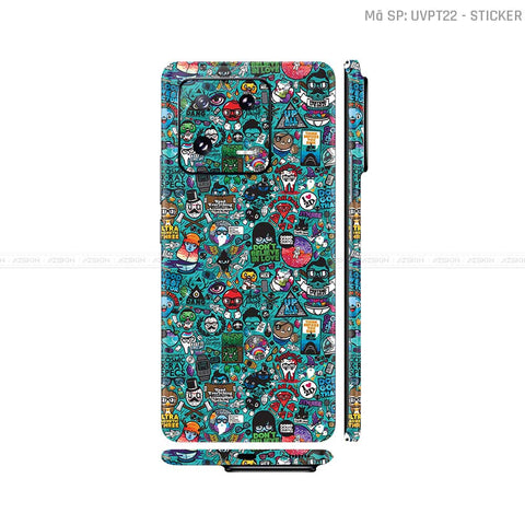 Dán Skin Xiaomi 13 Series Vân Nổi Họa Tiết Sticker 03 | UVPT22