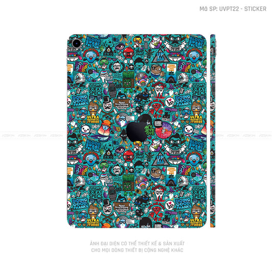 Dán Skin IPad Mini Series Vân Sticker 03 | UVPT22