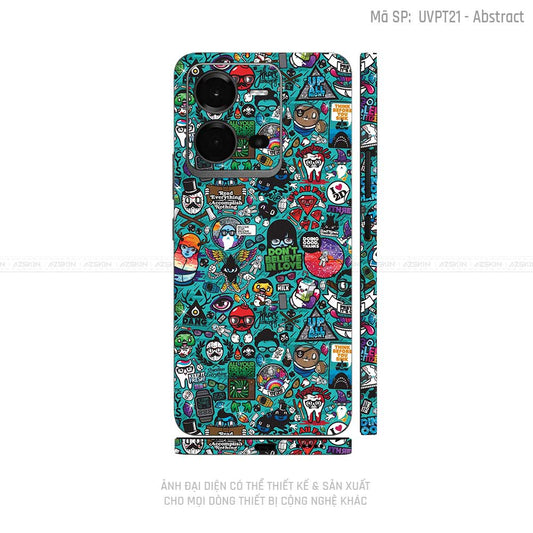 Dán Skin Vivo V Series Vân Sticker 03 | UVPT22