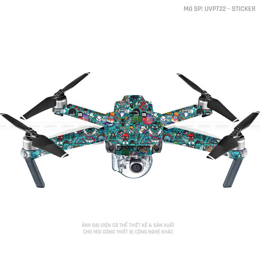 Dán Skin Flycam Vân Nổi Sticker 03 | UVPT22