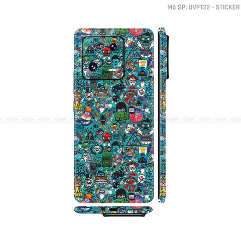 Dán Skin Xiaomi 14 Series Vân Nổi Sticker 03 | UVPT22