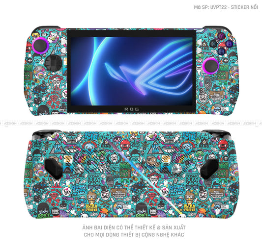 Dán Skin Máy Chơi Game Asus ROG Vân Sticker 03 | UVPT22