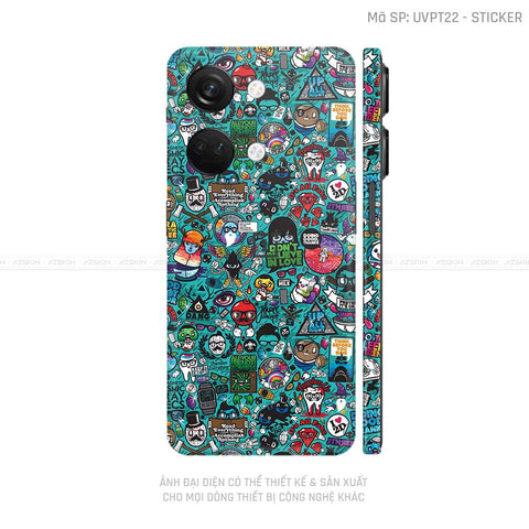 Dán Skin Oneplus Nord Series Vân Sticker 03 | UVPT22