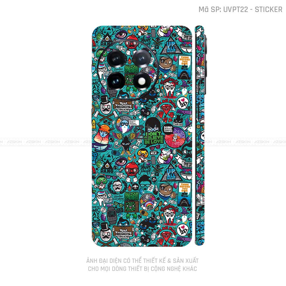 Dán Skin Oneplus Ace Series Vân Sticker 03 | UVPT22