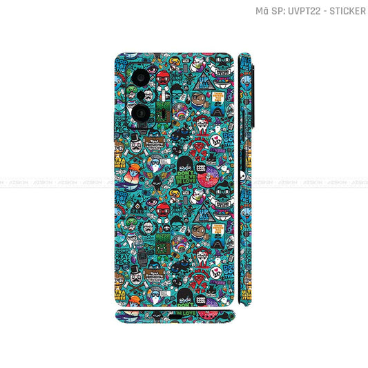 Dán Skin Xiaomi 11 Series Vân Nổi Sticker 03 | UVPT22