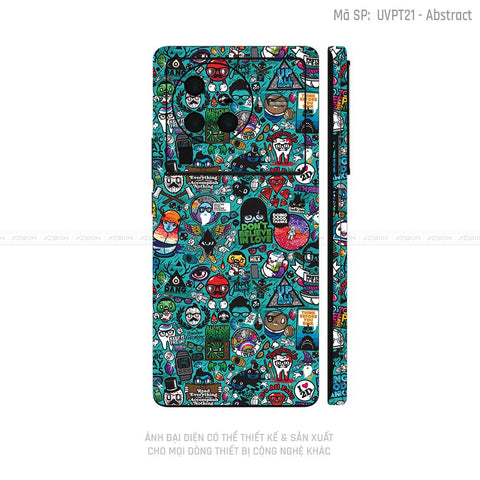 Dán Skin Vivo X Series Vân Sticker 03 | UVPT22