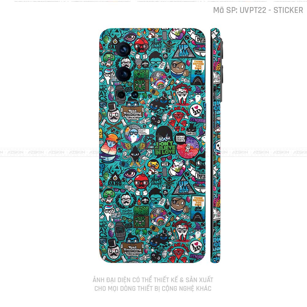 Dán Skin Oneplus 8/9 Series Vân Sticker 03 | UVPT22