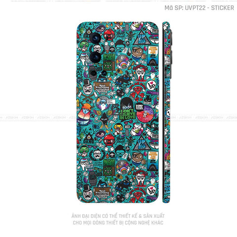 Dán Skin Oneplus 8/9 Series Vân Sticker 03 | UVPT22