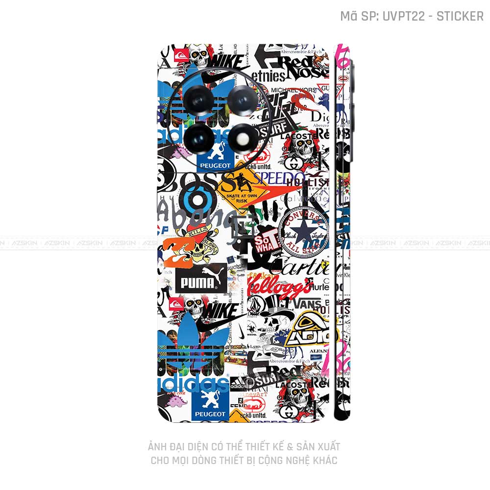 Dán Skin Oneplus 12 Series Vân Sticker 04 | UVPT22