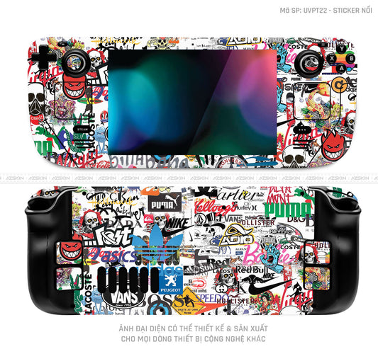 Dán Skin Máy Chơi Game Steam Deck Vân Nổi Sticker 04 | UVPT22