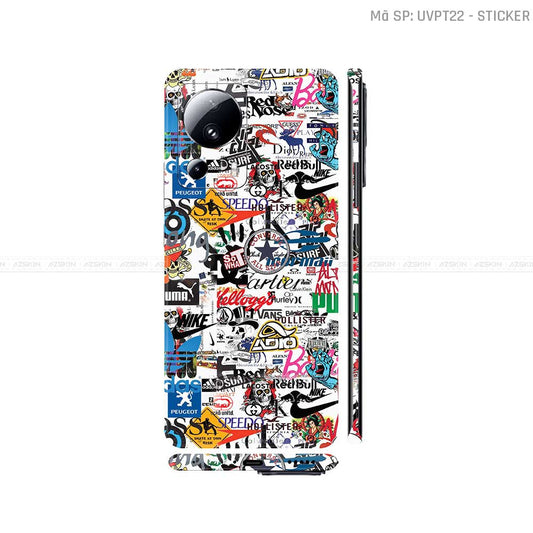 Dán Skin Xiaomi 13 Series Vân Nổi Họa Tiết Sticker 04 | UVPT22