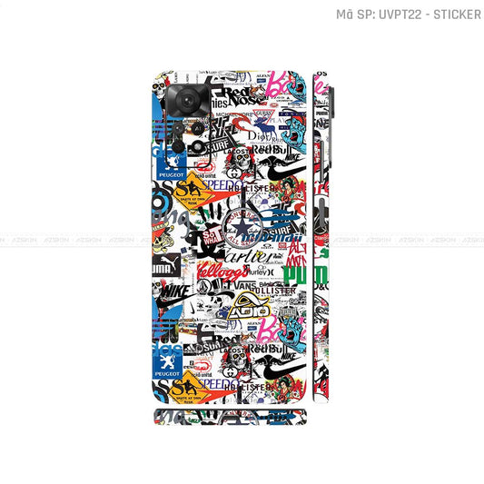 Dán Skin Xiaomi Redmi Note 11 Series Vân Nổi Sticker 04 | UVPT22