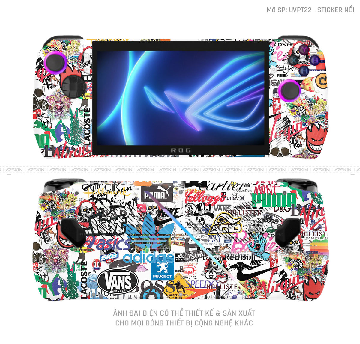 Dán Skin Máy Chơi Game Asus ROG Vân Sticker 04 | UVPT22