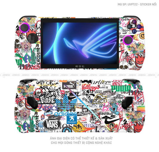 Dán Skin Máy Chơi Game Asus ROG Vân Sticker 04 | UVPT22