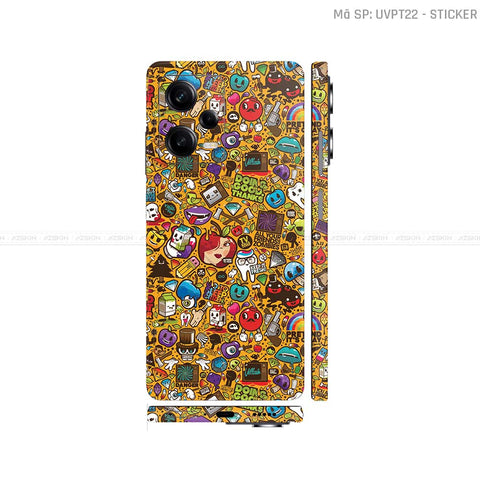 Dán Skin Xiaomi Redmi Note 12 Series Vân Nổi Sticker 05 | UVPT22