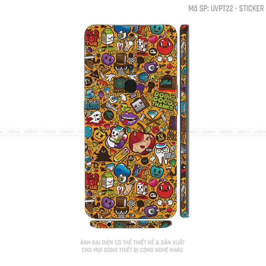 Miếng Dán Skin Điện Thoại OPPO F Series Vân Sticker 05 | UVPT22