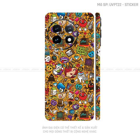 Dán Skin Oneplus 12 Series Vân Sticker 05 | UVPT22