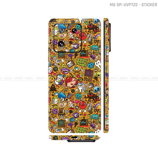 Dán Skin Xiaomi 14 Series Vân Nổi Sticker 05 | UVPT22