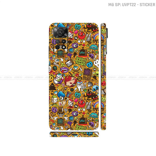 Dán Skin Xiaomi Redmi Note 11 Series Vân Nổi Sticker 05 | UVPT22