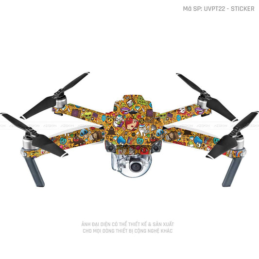 Dán Skin Flycam Vân Nổi Sticker 05 | UVPT22