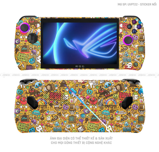 Dán Skin Máy Chơi Game Asus ROG Vân Sticker 05 | UVPT22