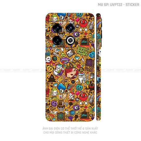 Dán Skin Oneplus 10 Series Vân Sticker 05 | UVPT22