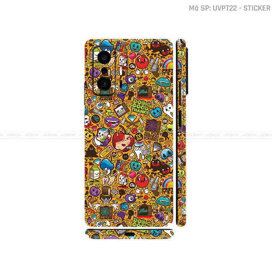 Dán Skin Xiaomi 11 Series Vân Nổi Sticker 05 | UVPT22
