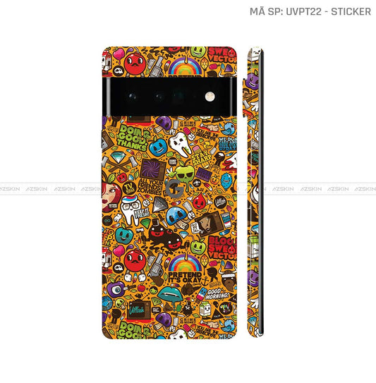 Dán Skin Google Pixel 6 Series Vân Sticker 05 | UVPT22