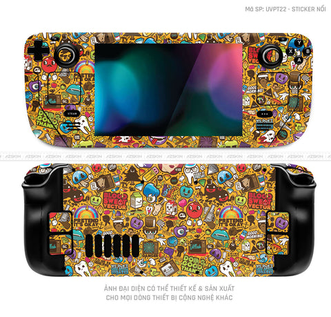 Dán Skin Máy Chơi Game Steam Deck Vân Nổi Sticker 05 | UVPT22