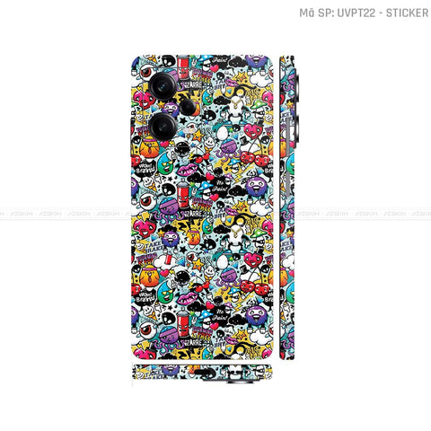 Dán Skin Xiaomi Redmi Note 12 Series Vân Nổi Sticker 06 | UVPT22